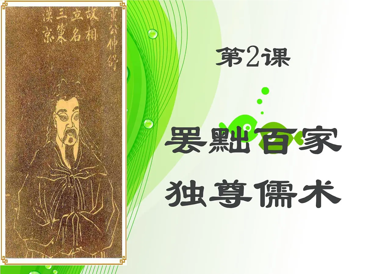 课件—人民版高中历史必修3 1-2《汉代儒学》第2页