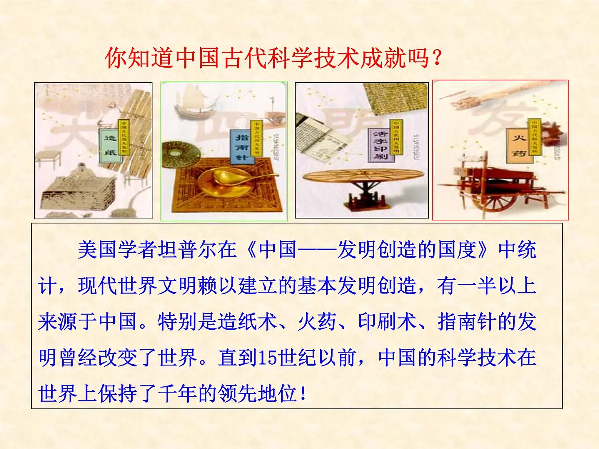 人民版高中历史必修3 2-1《中国古代的科学技术成就》合作拓展型课件第3页