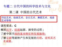 高中历史人民版必修3中国的古代艺术教课内容ppt课件