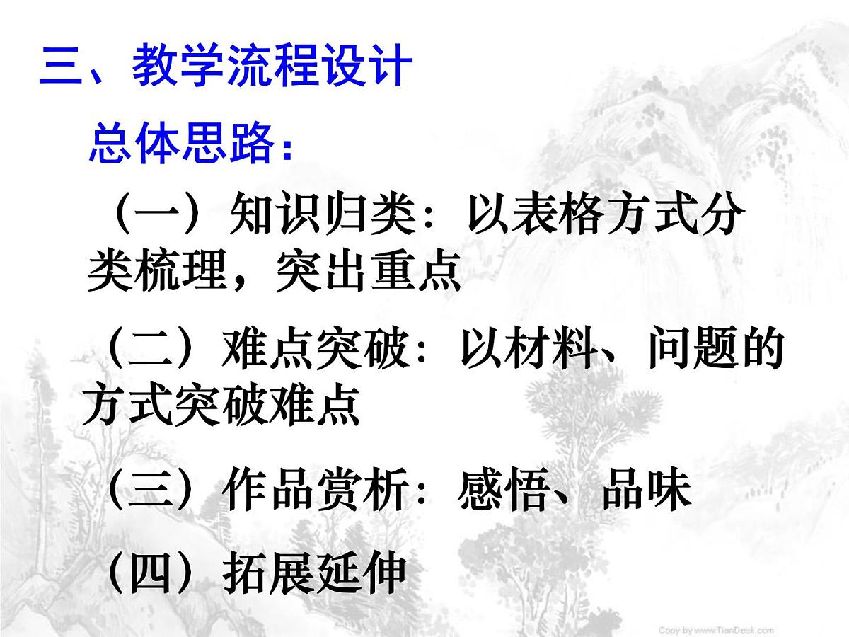 人民版高中历史必修3 2-3《中国古典文学的时代特色》说课课件第7页