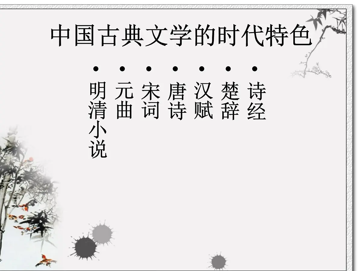 人民版高中历史必修3 2-3《中国古典文学的时代特色》课件第3页
