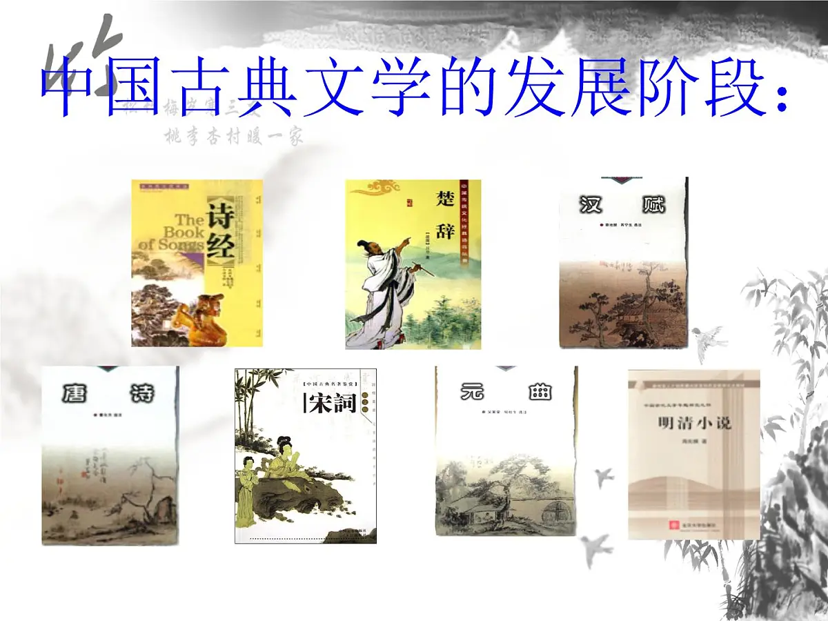 人民版高中历史必修3 2-3《中国古典文学的时代特色》课件第2页