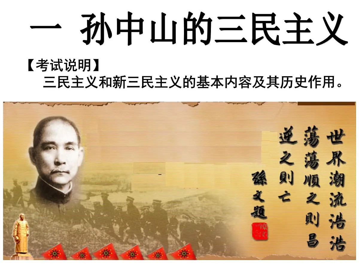 人民版高中历史必修3 4-1《孙中山的三民主义》课件第2页