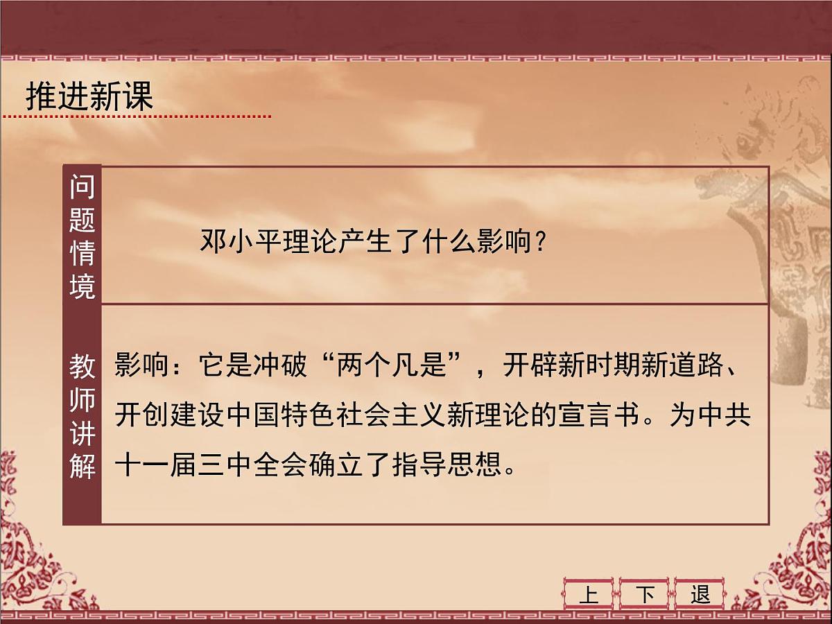 人民版高中历史必修3 4-3《建设中国特色社会主义理论》课件第6页