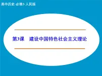 人民版必修3建设中国特色社会主义理论背景图ppt课件