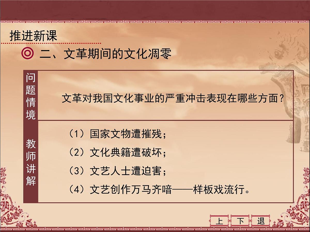 人民版高中历史必修3 5-1《文化事业的曲折发展》课件第7页