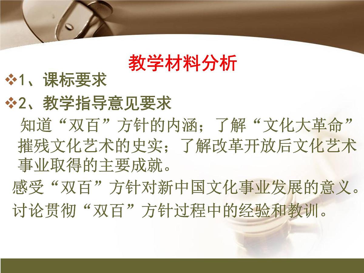 人民版高中历史必修3 5-1《文化事业的曲折发展》说课课件第7页