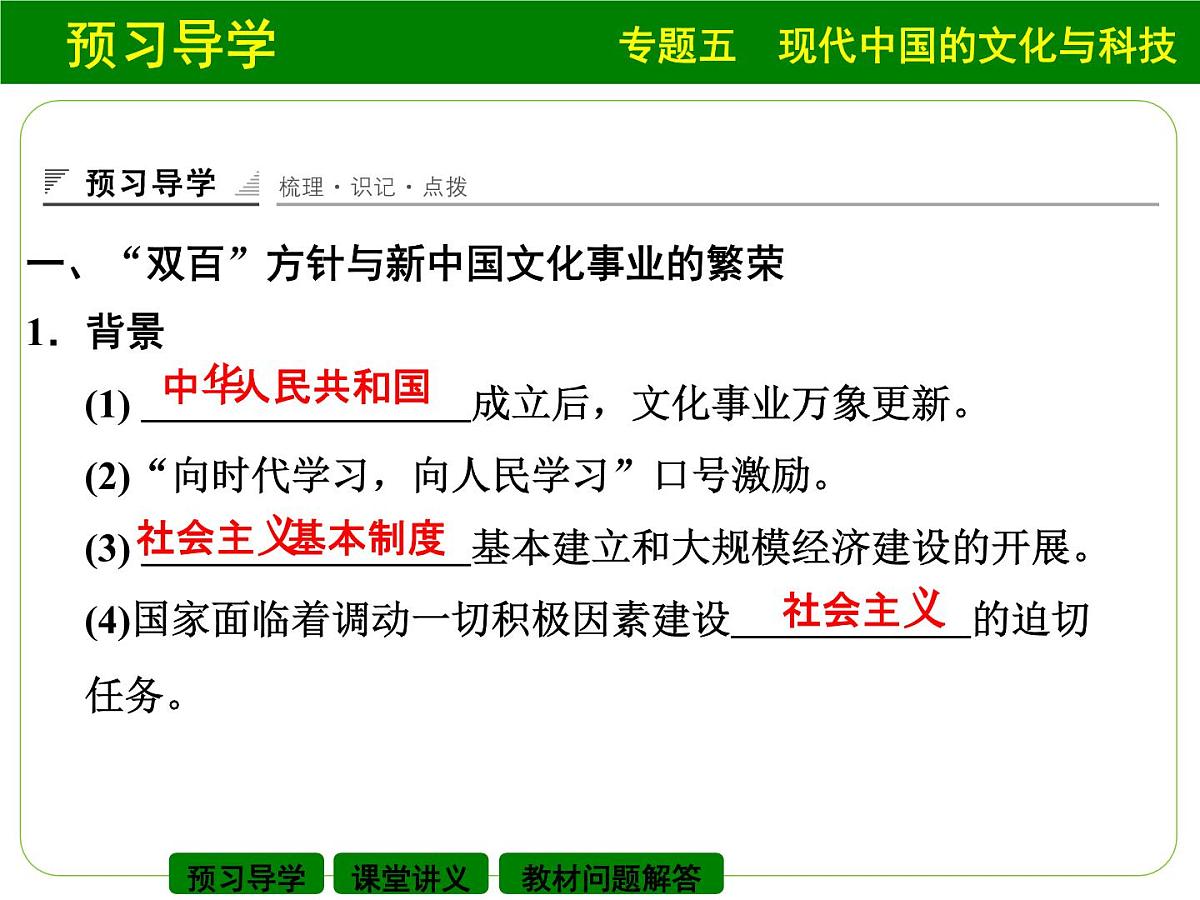人民版高中历史必修3 5-1《文化事业的曲折发展》课件第3页