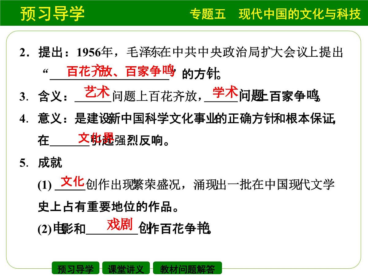 人民版高中历史必修3 5-1《文化事业的曲折发展》课件第4页