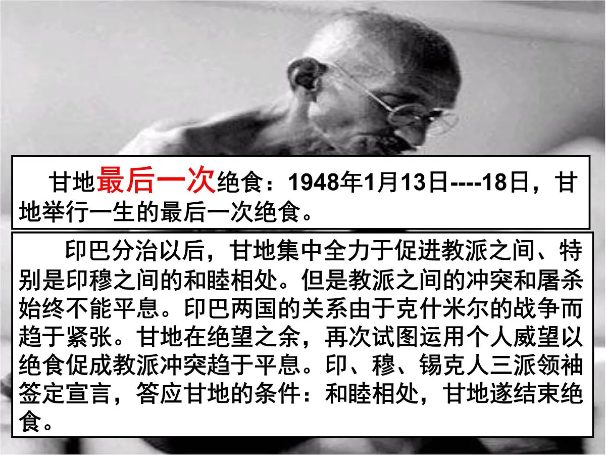 人民版高中历史选修4 4-3《圣雄甘地》课件第6页