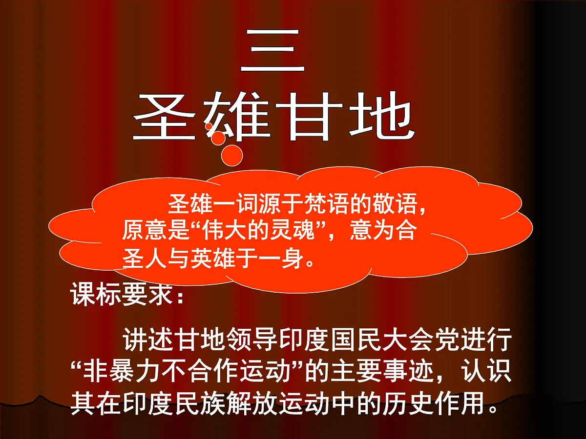 人民版高中历史选修4 4-3《圣雄甘地》课件第3页