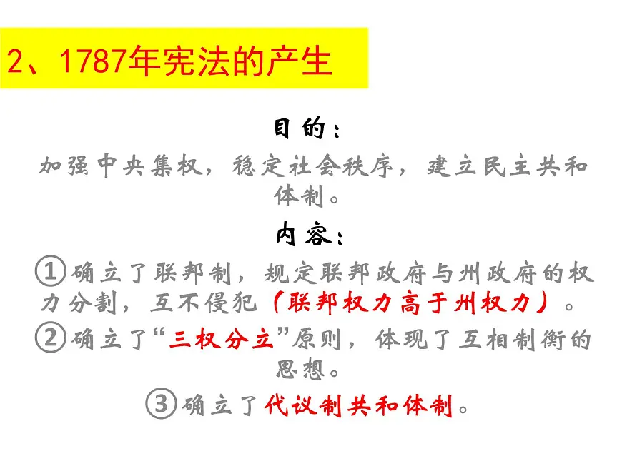 人民版高中历史选修2 2-3《美国式的资产阶级民主》课件第4页