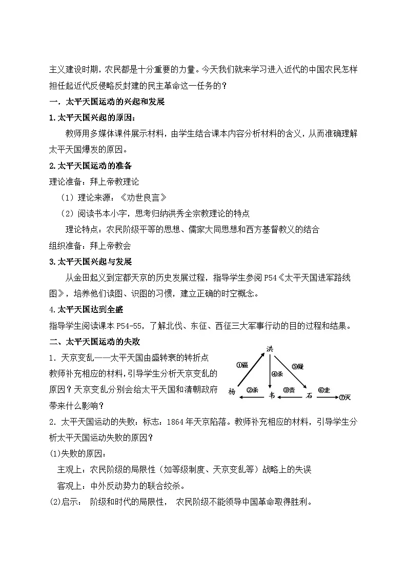 岳麓版高中历史必修1 4-13《太平天国运动》教案第2页