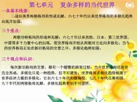 岳麓版高中歷史必修1第七單元復(fù)雜多樣的當(dāng)代世界復(fù)習(xí)課件