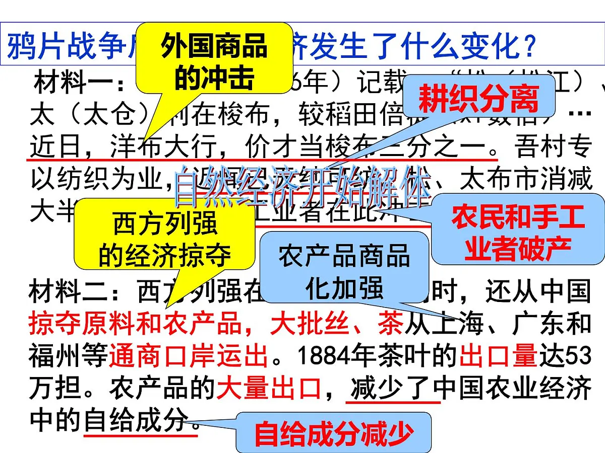 岳麓版高中历史必修2 2-10《近代中国社会经济结构的变动》课件第8页
