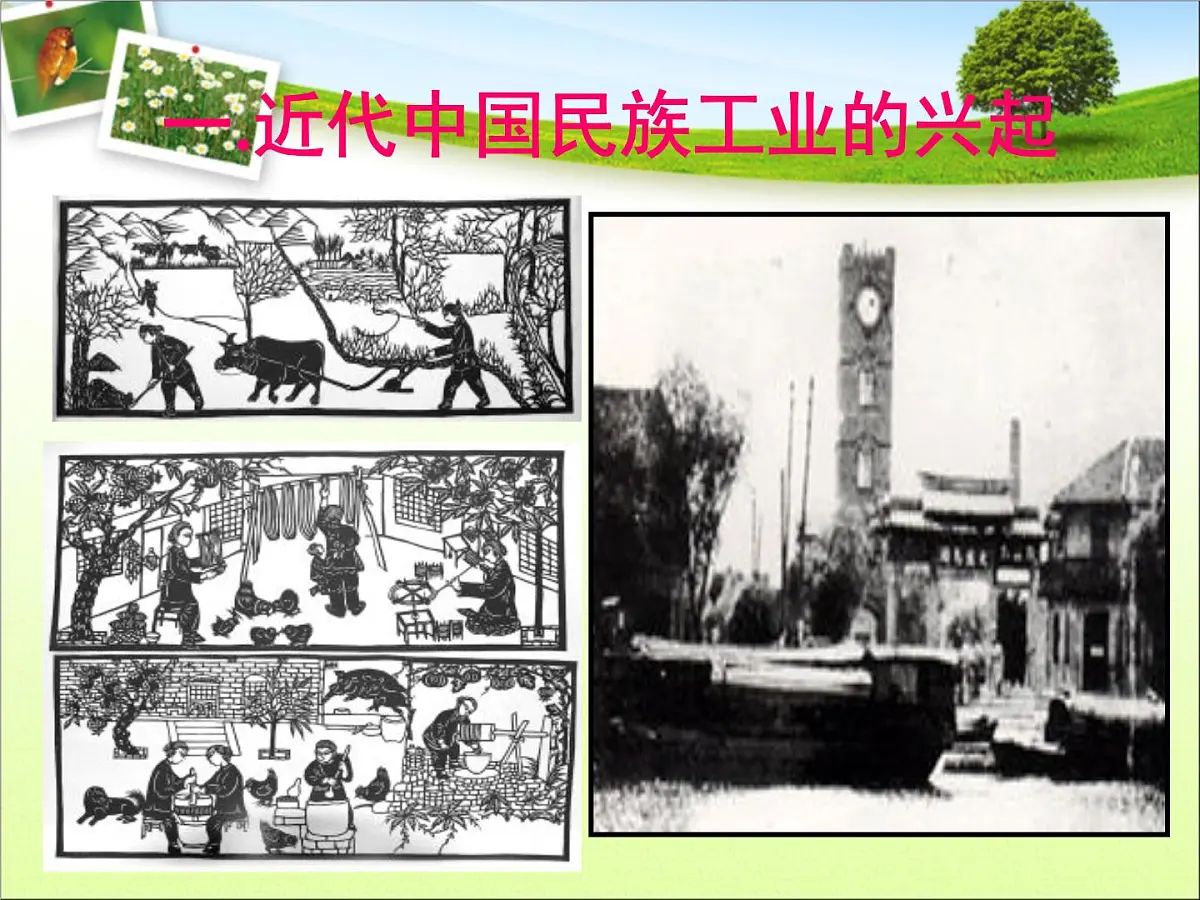 岳麓版高中历史必修2 2-11《民国时期民族工业的曲折发展》课件第1页