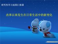 高中历史岳麓版必修2 经济成长历程综合探究：调查改革以来发生在日常生活中的新变化示范课课件ppt