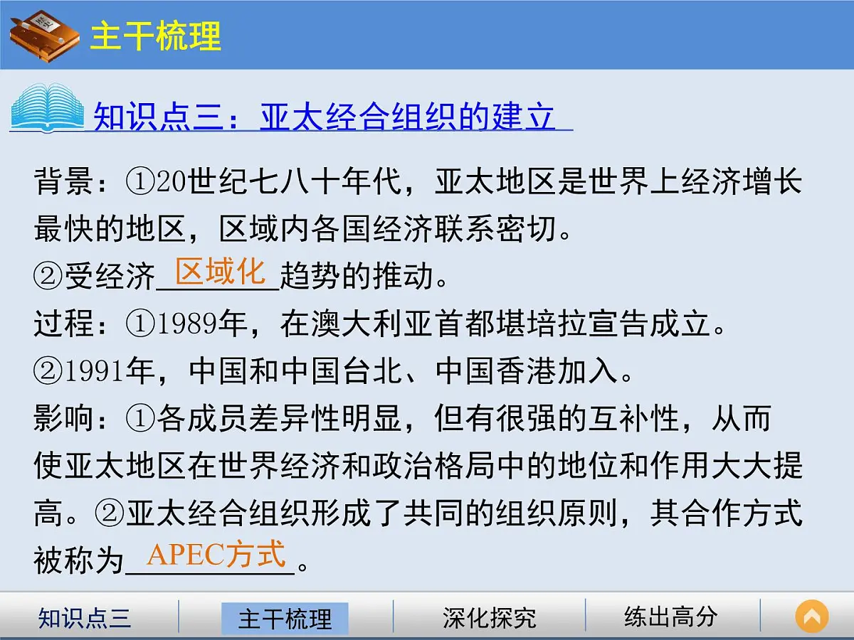 岳麓版高中历史必修2 5-25《亚洲和美洲的经济区域集团化》课件第6页