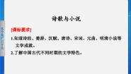 岳麓版必修3 文化发展历程诗歌与小说课文内容ppt课件