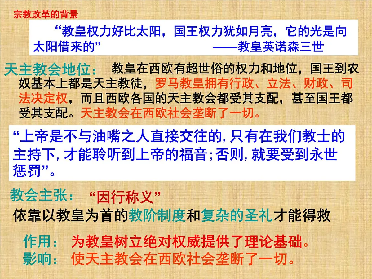 岳麓版高中历史必修3 3-13《挑战教皇的权威》课件第5页