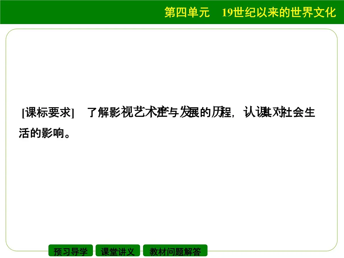 岳麓版高中历史必修3 4-19《电影与电视》课件第2页