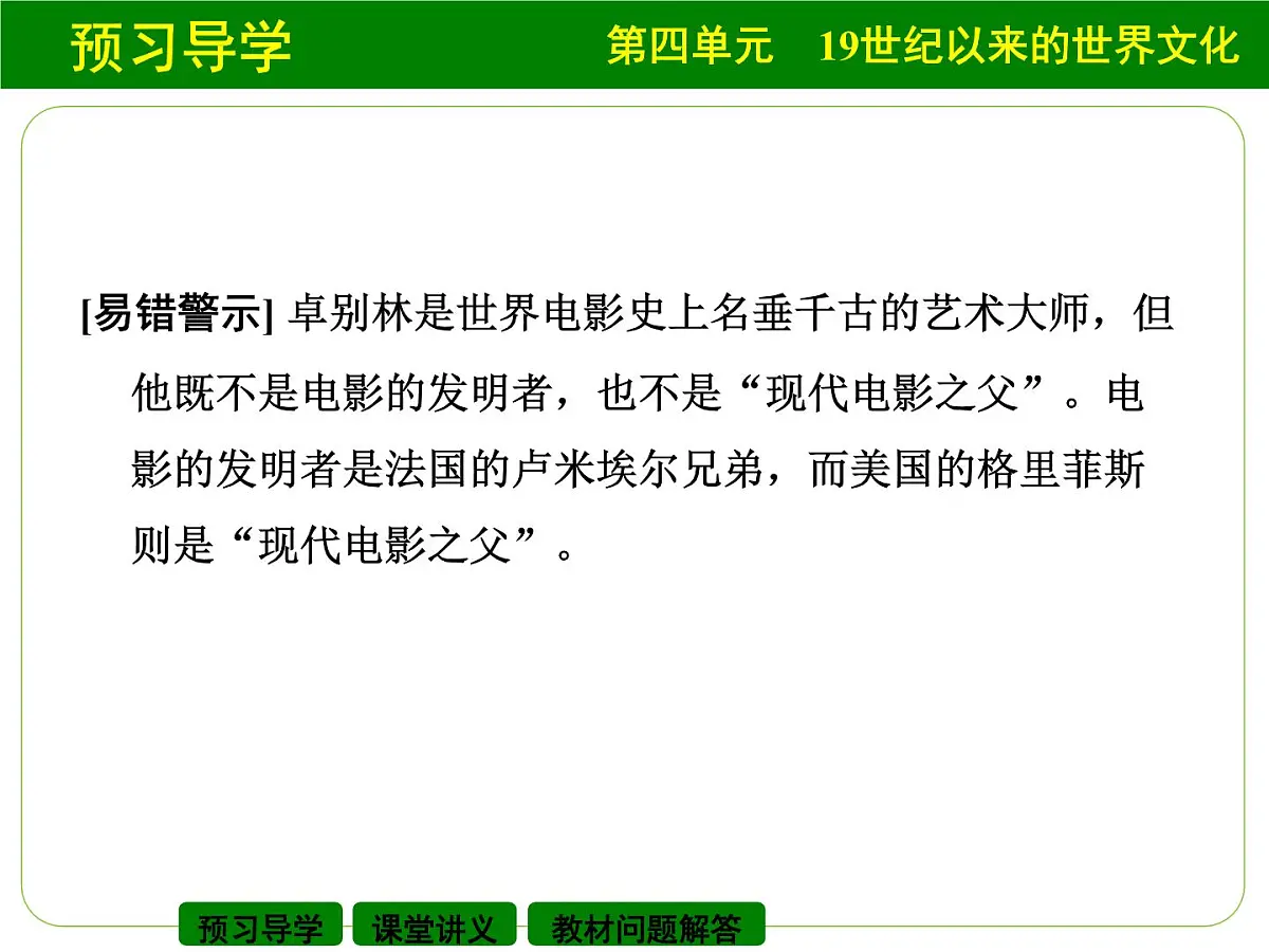 岳麓版高中历史必修3 4-19《电影与电视》课件第5页