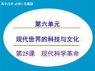 岳麓版高中历史必修3 6-25《现代科学革命》课件
