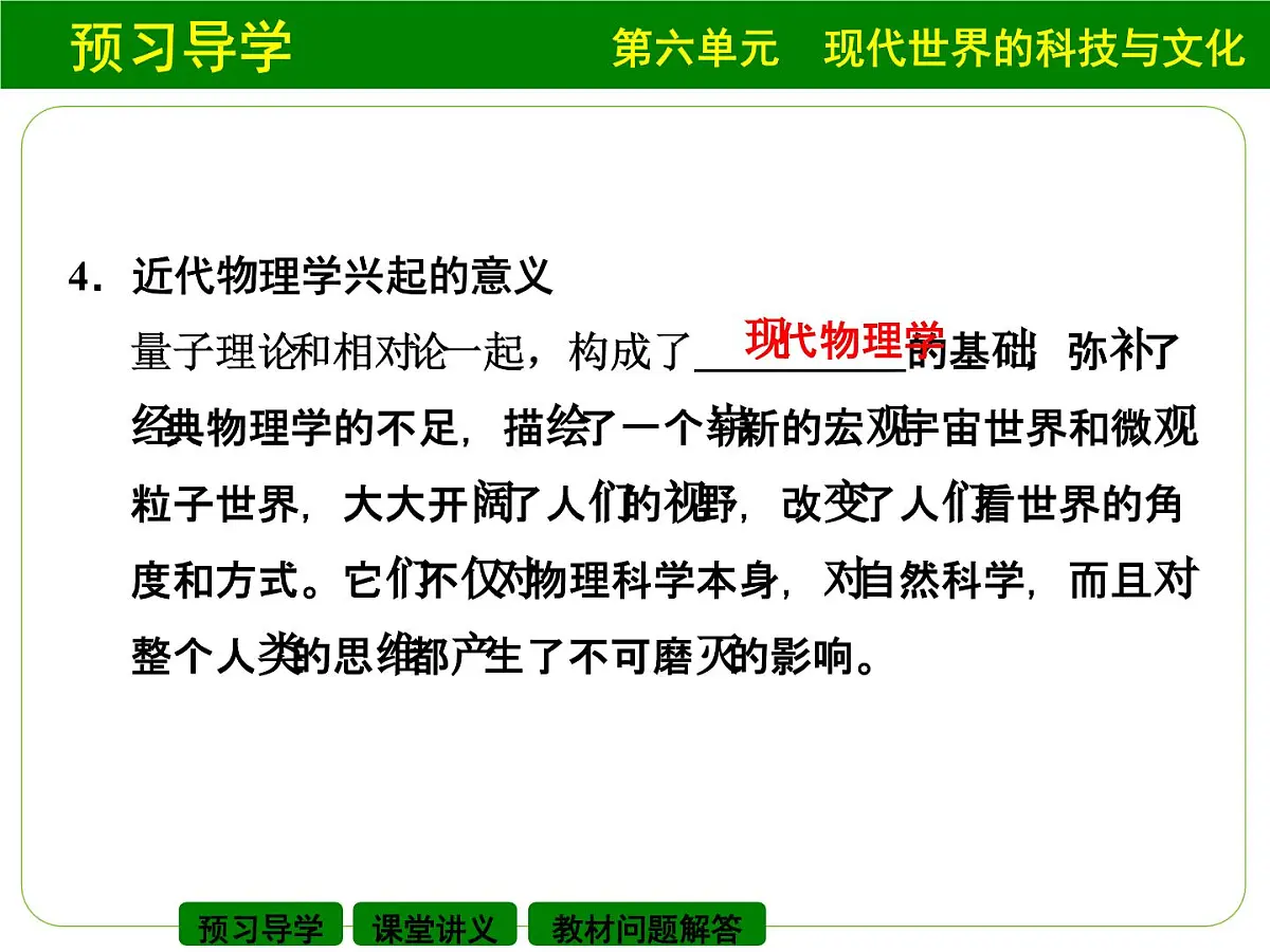 岳麓版高中历史必修3 6-25《现代科学革命》课件第8页
