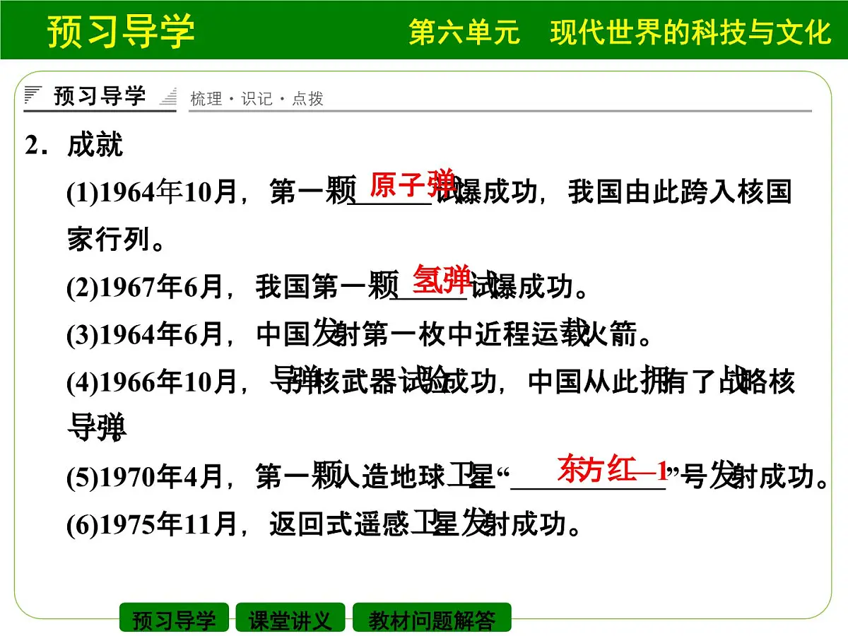 岳麓版高中历史必修3 6-27《新中国的科技成就》课件第4页