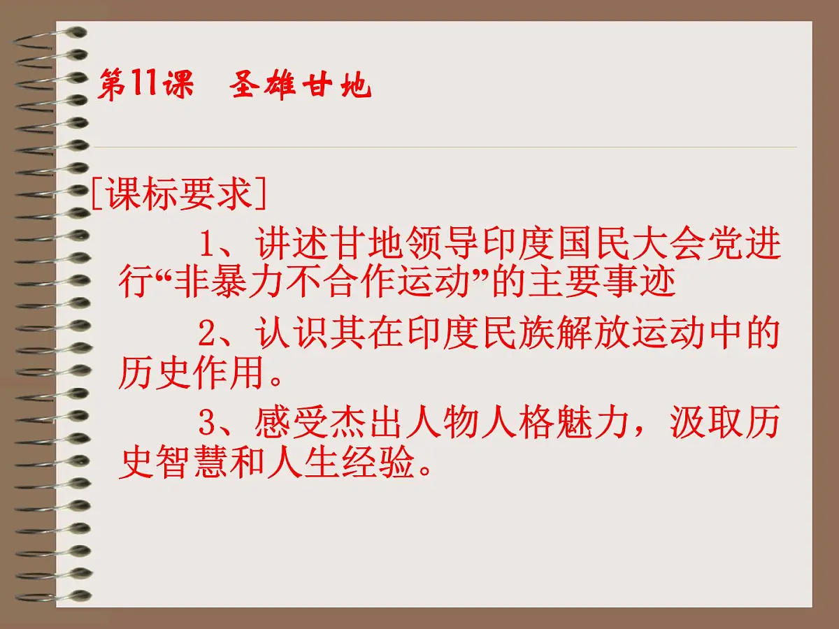 岳麓版高中历史选修4 3-11《圣雄甘地》课件第3页