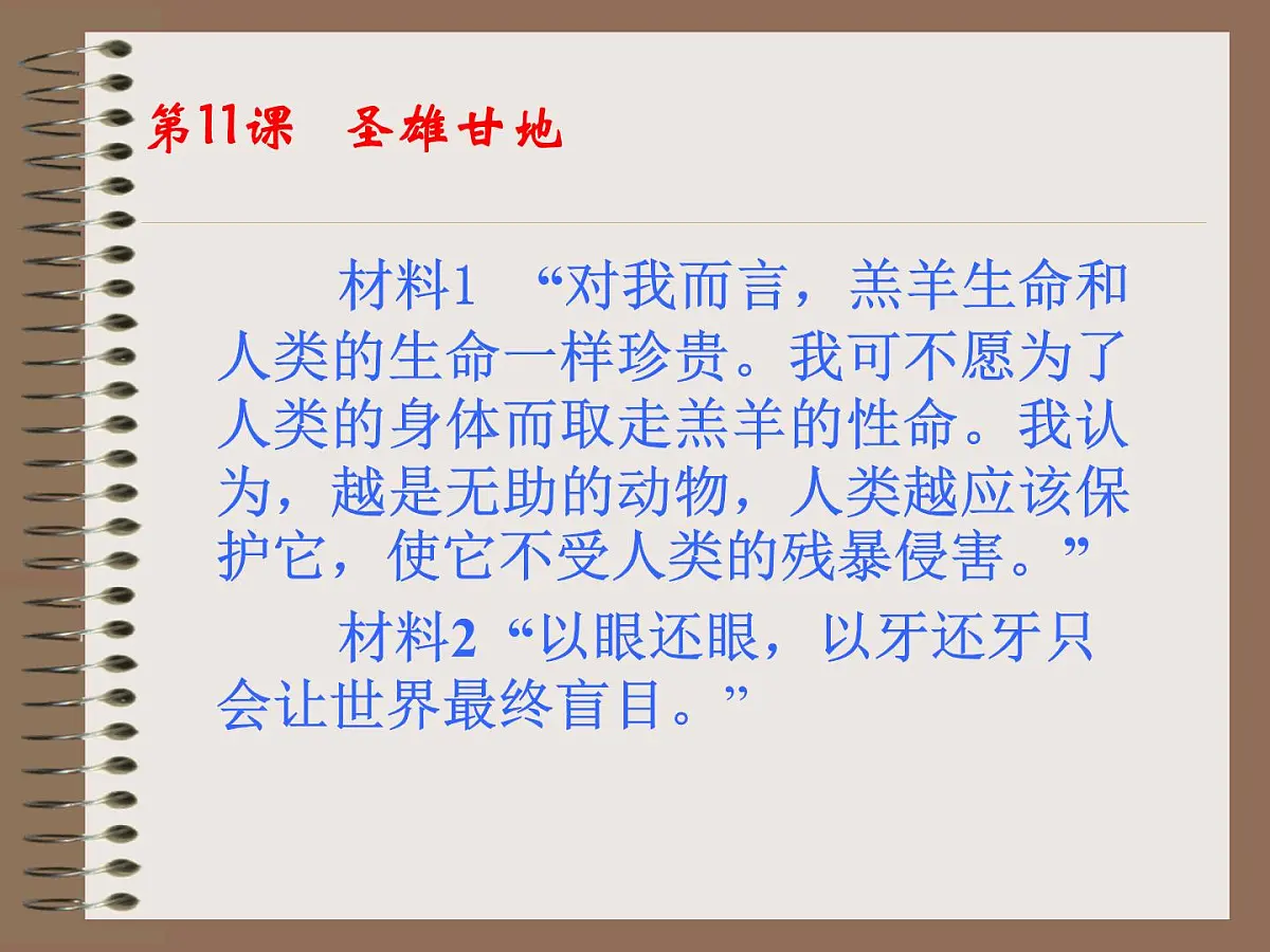 岳麓版高中历史选修4 3-11《圣雄甘地》课件第5页