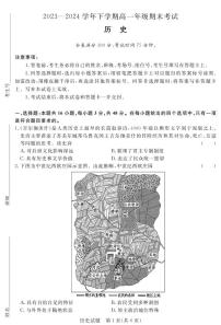河南省青桐鸣2023-2024学年高一下学期高期末考试历史试题（含答案）