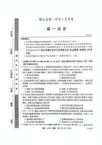 云南省文山壮族苗族自治州砚山县第一中学2024-2025学年高一下学期5月月考历史试卷
