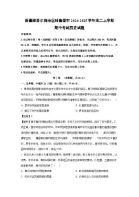新疆维吾尔自治区吐鲁番市2024-2025学年高二上学期期中考试历史试卷（解析版）
