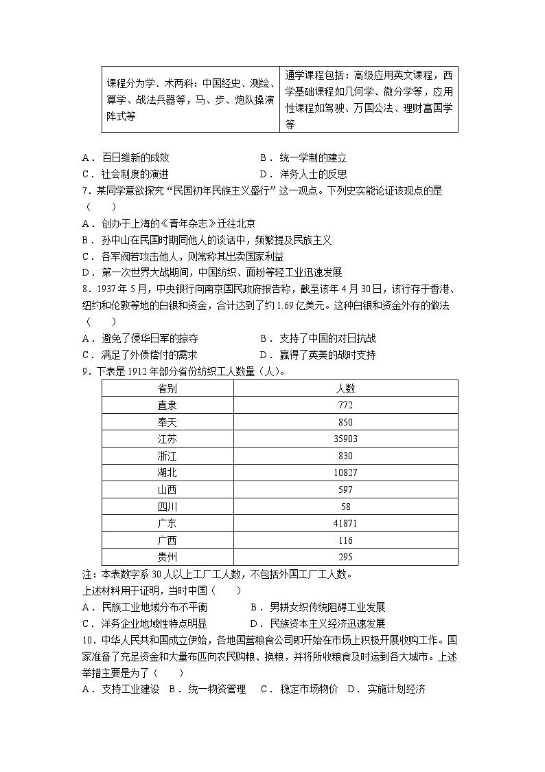 2023级高二下学期期末考试历史试卷第2页
