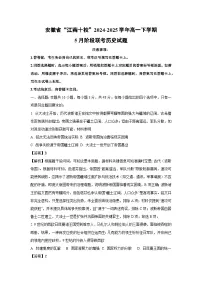【历史】安徽省“江南十校”2024-2025学年高一下学期5月阶段联考试题（解析版）