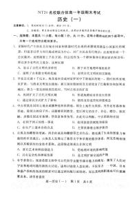 河北省NT20名校联合体2024-2025学年高一下学期期末考试 历史试题（含答案）