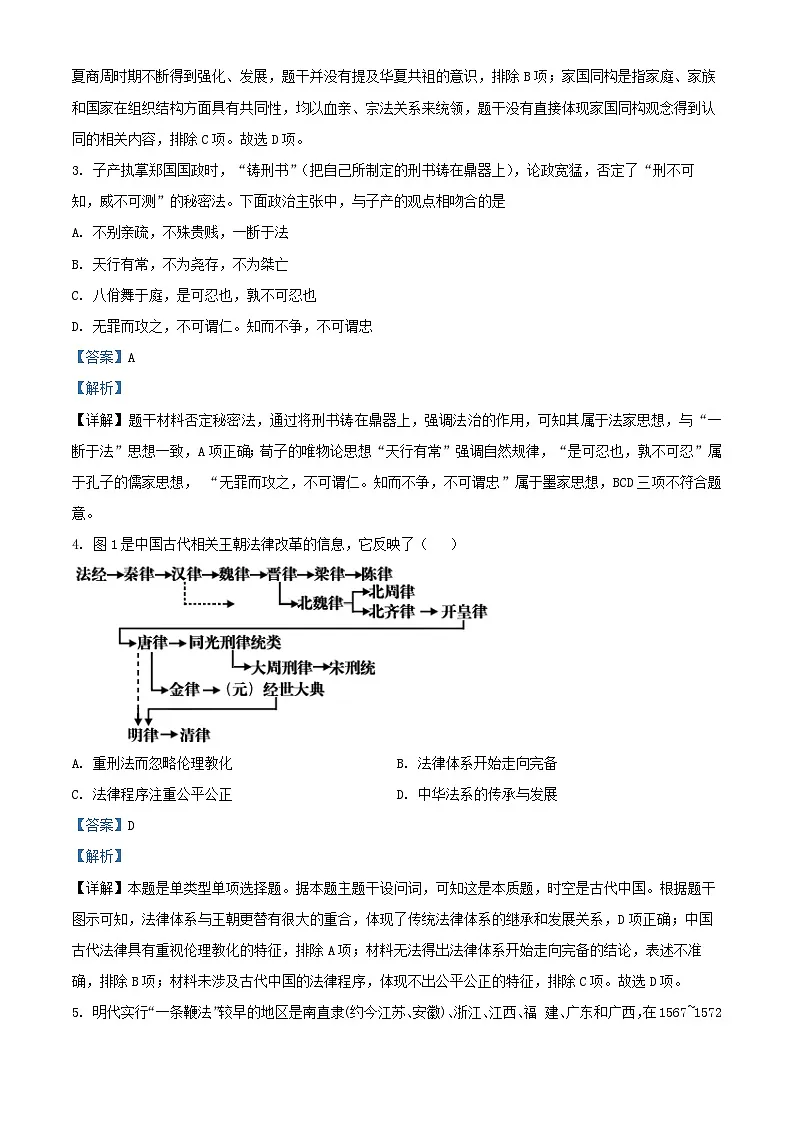 云南省昭通市2024_2025学年高二历史上学期第一次月考试题含解析第2页