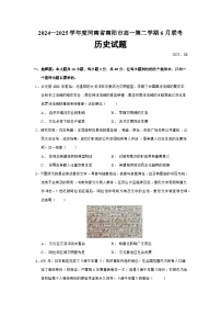 2024—2025学年度河南省南阳市高一第二学期6月联考历史试题（含答案）