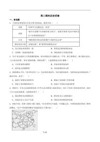 湖南省长沙市岳麓实验中学2025届新高二下学期7月期末调研考试-历史试卷+答案