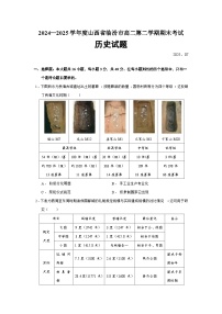 2024—2025学年度山西省临汾市高二第二学期期末历史试题（含答案）