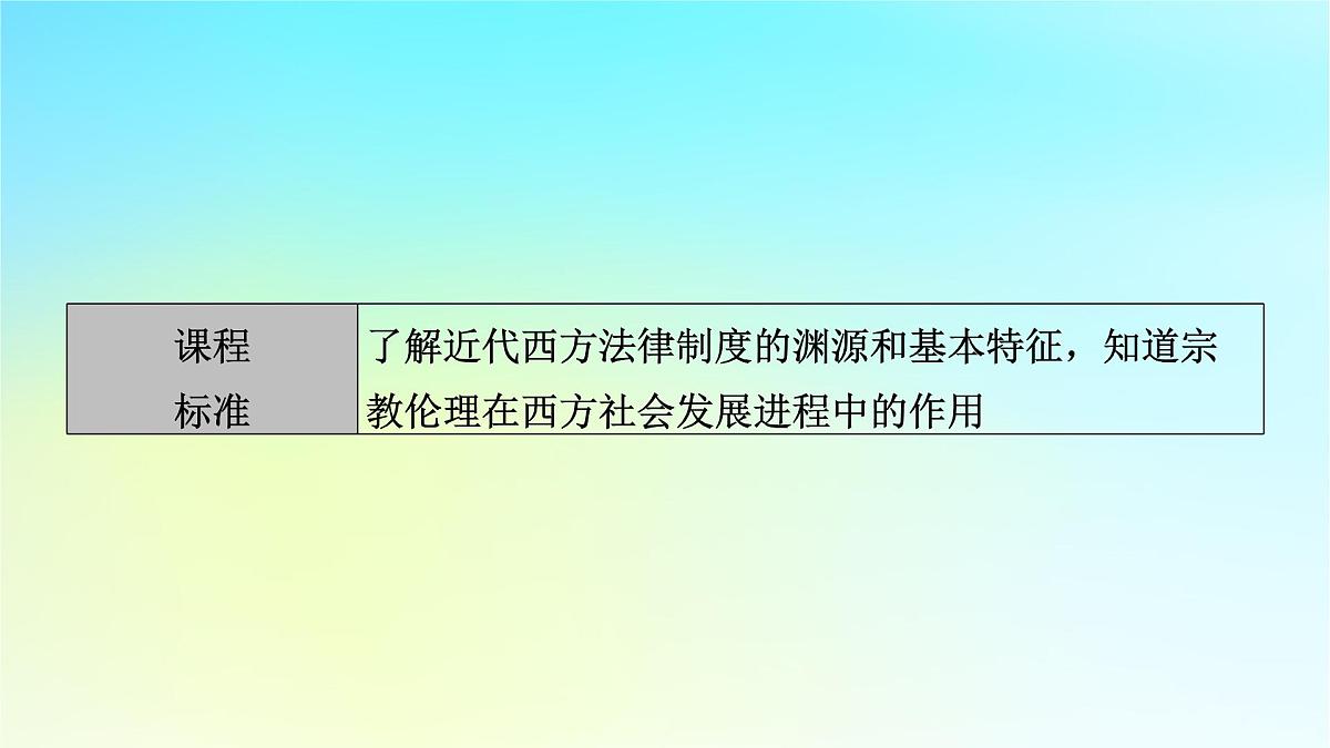 2026届高考历史一轮总复习选择性必修1第16单元法律与教化第44讲第2课时近代西方的法律与教化课件第5页