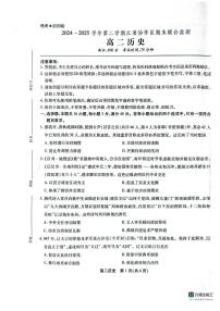 安徽省江淮协作区2024-2025学年高二下学期期末联合监测试题 历史 PDF版含解析