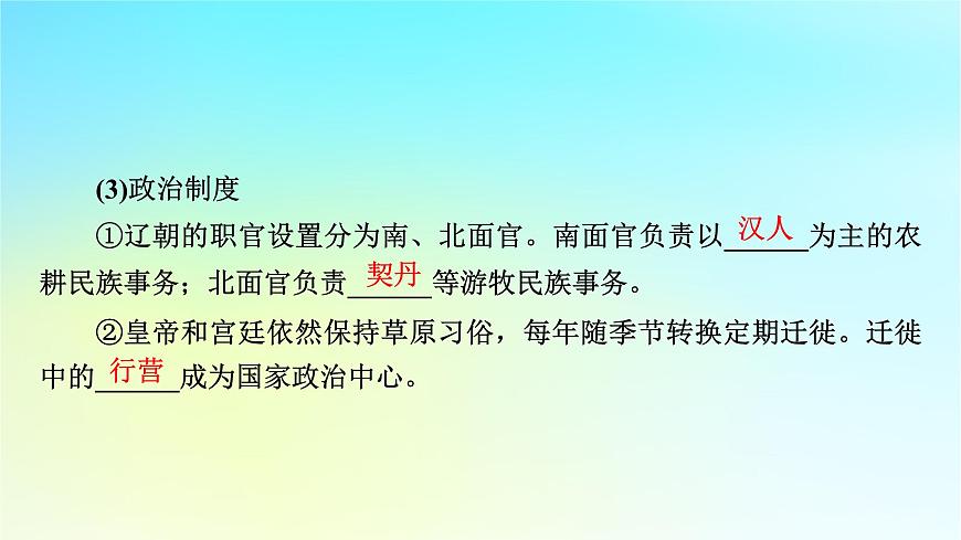 2026屆高考?xì)v史一輪總復(fù)習(xí)中外歷史綱要上板塊1中國古代史第3單元第2課時遼夏金元的統(tǒng)治課件第8頁