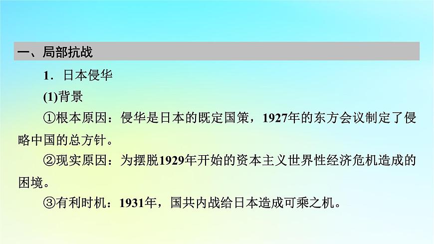 2026屆高考?xì)v史一輪總復(fù)習(xí)中外歷史綱要上板塊2中國近代史第7單元第18講中華民族的抗日戰(zhàn)爭課件第7頁