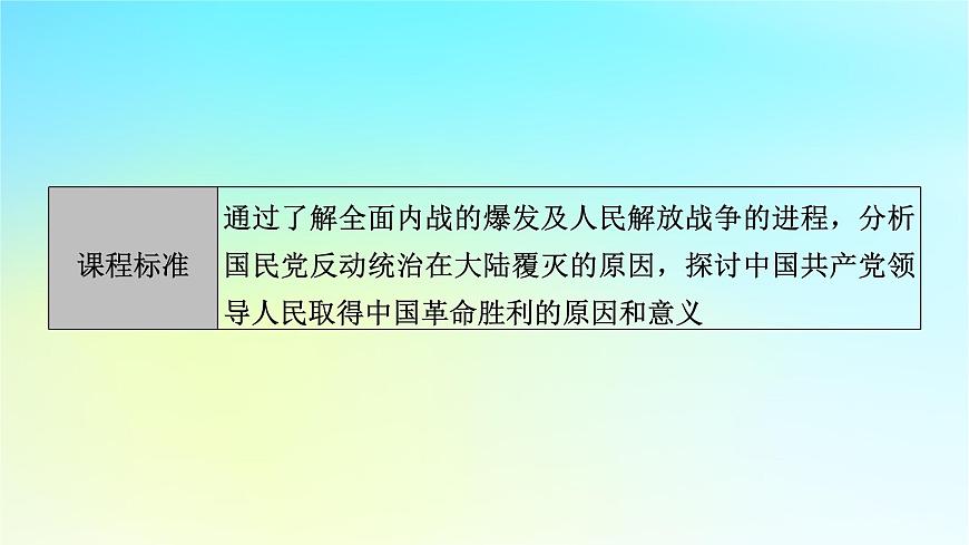 2026屆高考?xì)v史一輪總復(fù)習(xí)中外歷史綱要上板塊2中國(guó)近代史第7單元第19講人民解放戰(zhàn)爭(zhēng)課件第5頁(yè)