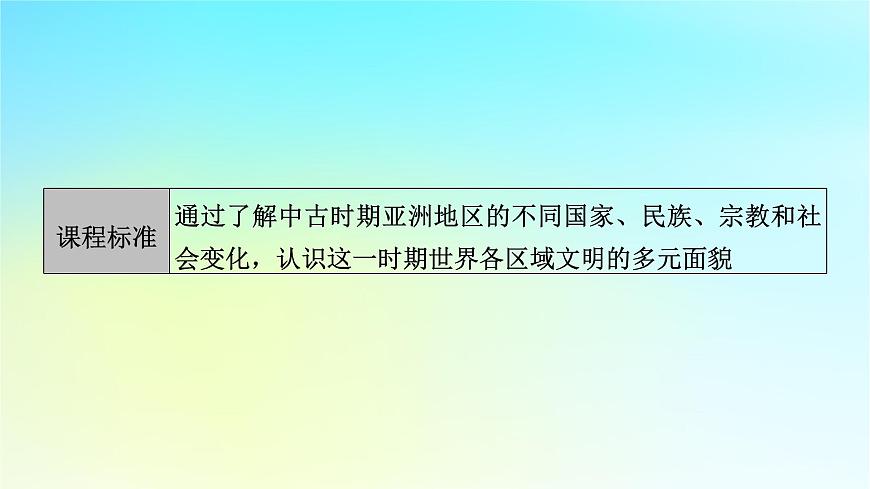 2026屆高考歷史一輪總復(fù)習中外歷史綱要下板塊4世界古代史第9單元第26講第1課時中古時期的亞洲課件第5頁