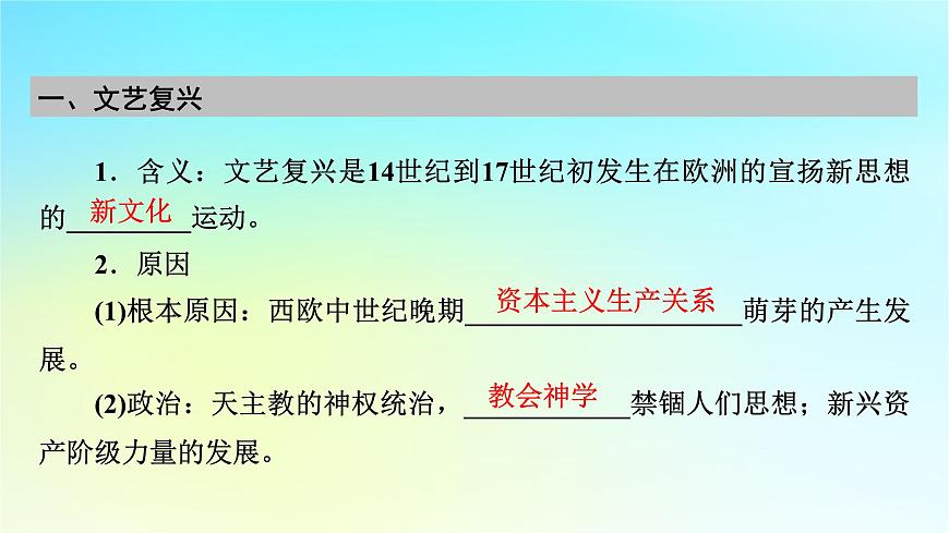 2026屆高考歷史一輪總復習中外歷史綱要下板塊5世界近代史第10單元第28講歐洲的思想解放運動課件第7頁