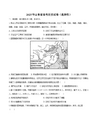 2025年山东省高考历史试卷（选择性）（含解析）
