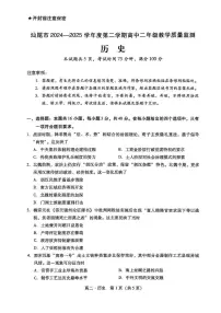 广东省汕尾市2024-2025学年高二下学期期末教学质量检测历史试题（图片版，含答案）含答案解析